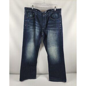 Helix Jeans Mens 38x30 Blue N56 Slim Bootcut Denim
